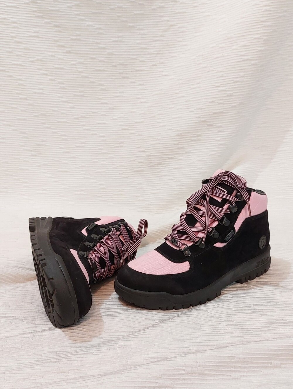 Y2K G-Unit Women’s Pink & Black Lace-Up Ankle Booties Size 8.5